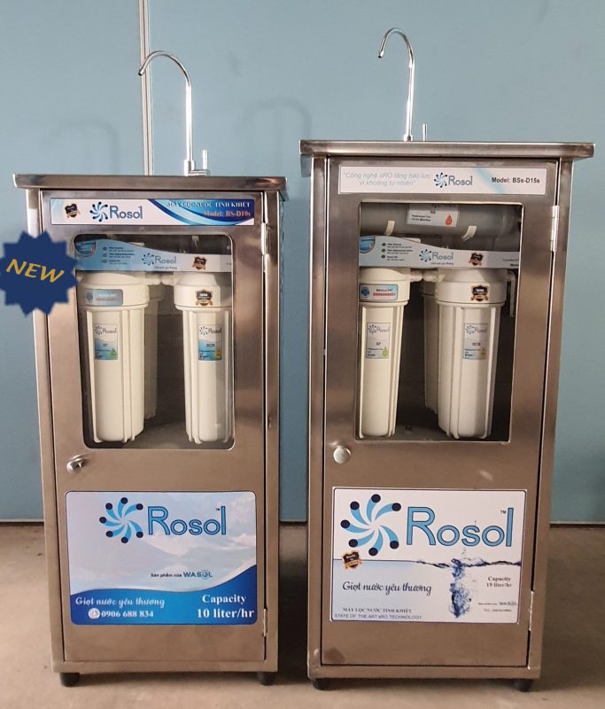Máy lọc nước tủ inox Rosol