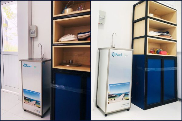 Máy lọc nước tủ nhôm cho văn phòng